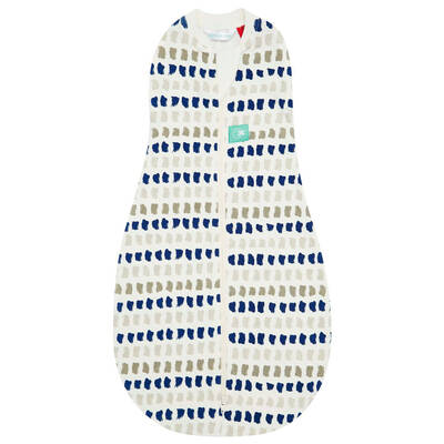 Navy Paint Ergo Cocoon Baby Swaddle Sleeping Bag 0-3m 1 TOG