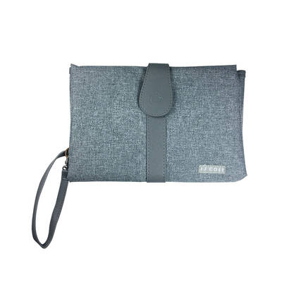 Grey Baby Nappy/Diaper Changing/Change Clutch/Mat/Foldable Handbag/Wallet/Bag