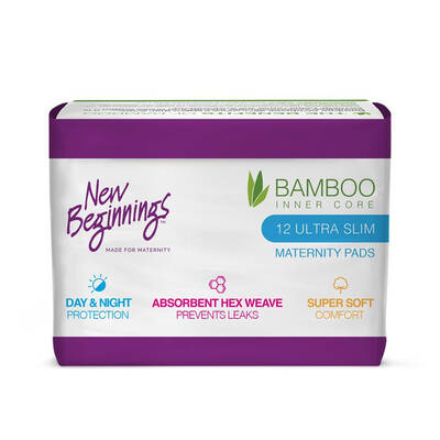 12PC New Beginnings Ultra Slim Maternity Pads