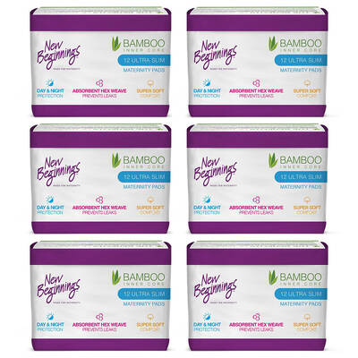 72PC New Beginnings Ultra Slim Maternity Pads